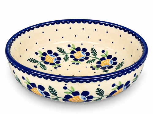 Ceramiczna miska w kwiaty i kropki.png