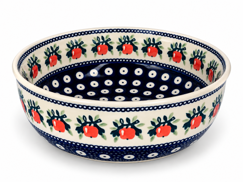 Ręcznie malowana misa w polskie wzory ceramiczne.png