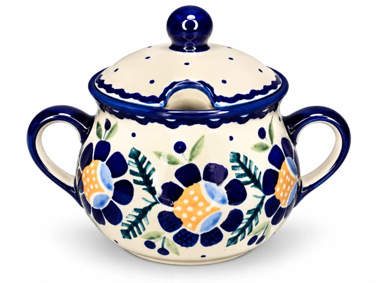 Polska porcelanowa cukiernica w kwiaty.png