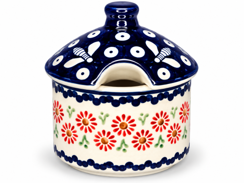 Ceramiczny pojemnik z kwiatowym wzorem.png