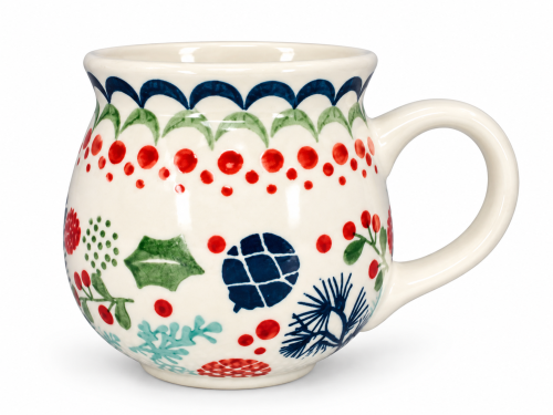 Świąteczny kubek ceramiczny z folkowym wzorem.png
