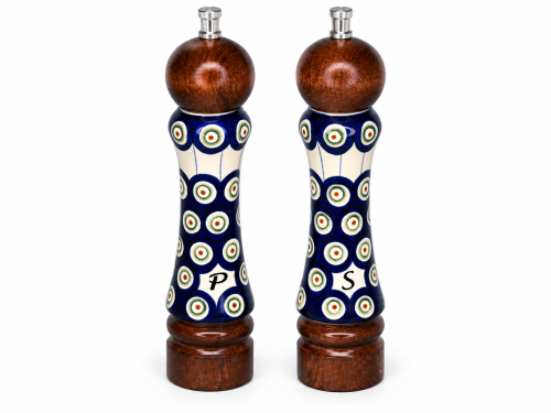 Bolesławiec-style ceramic salt and pepper mills.png