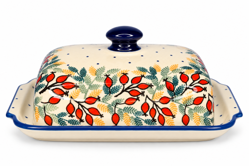 Ceramic Maselniczka w Kwiatowy Wzór.png