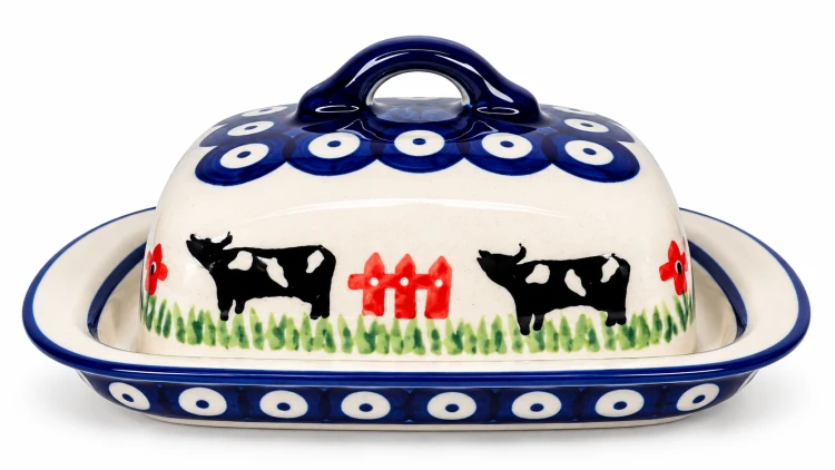 Ceramiczna maselniczka w krowy.png